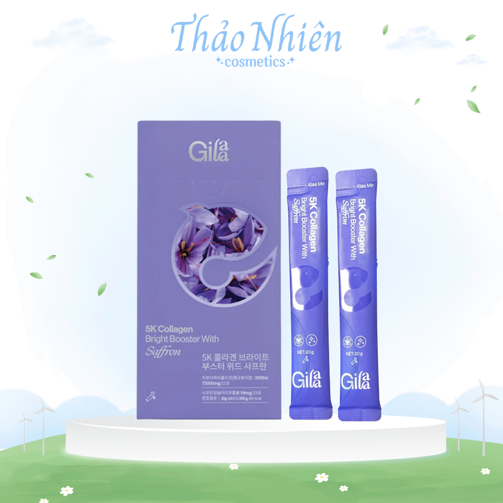 Thực phẩm bổ sung GILAA 5K Collagen Bright Booster With Saffron