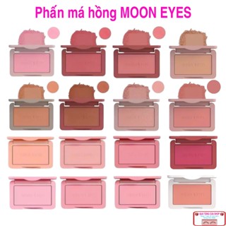 Phấn Má Hồng MOON EYES Matte Mịn Lì, Trang Điểm Tự Nhiên, Lâu Trôi 6,5g