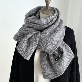 Khăn len quàng cổ unisex nam nữ, Khăn cashmere dày len đan giữ ấm thời trang thu đông nhiều màu - 35x175cm