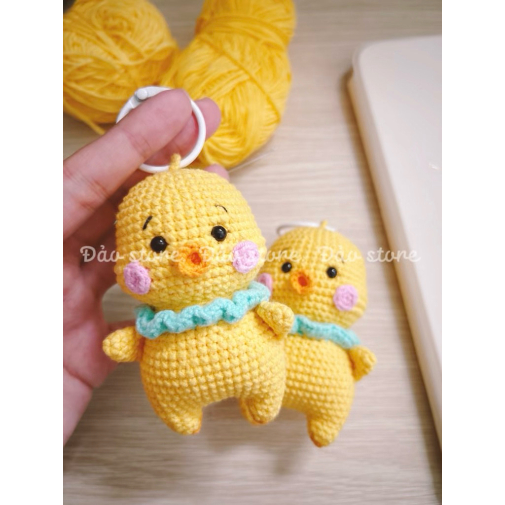 Móc khóa treo túi len handmade - Vịt / duck - Đảo craft store