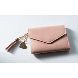Ví Gập Nữ Mini Lamchams- Thiết kế nắp chéo Hiện Đại, Chất liệu Da PU Đa Năng, Nhiều Màu Sắc Thời Trang
