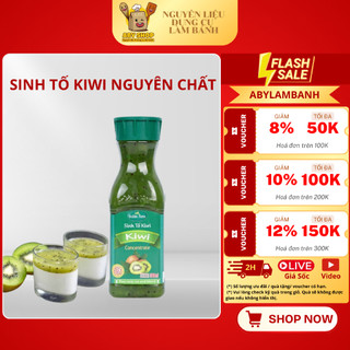 Sinh tố kiwi nguyên chất- 500ml, sinh tố golden farm 500ml làm panacotta, pha trà, phết bánh mì