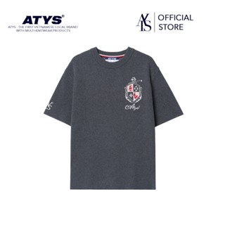  Áo ATYS® MINIMAL CREST KNIT COTTON T-SHIRT 