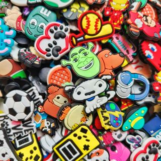  Set sticker dép crocs Cham gắn dép cross nam nữ charm hoạt hình loại dày 100% nhưa PVC cao cấp CROSS TREND 