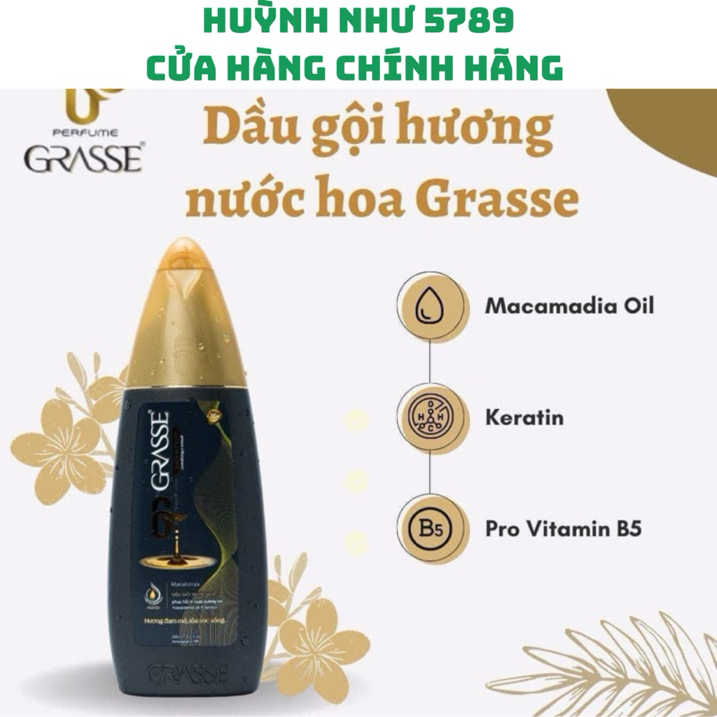 [CHÍNH HÃNG]Dầu gội Grasse hương nước hoa 215ml