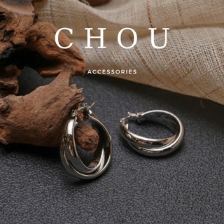 Bông Tai, Khuyên Tai Tròn Đan Chéo | CHOU ACCESSORIES |
