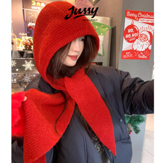  Mũ Len Trùm Tai Giữ Ấm JML47 Jussy Official Nón Len Nữ Chất Len Dày Ấm Áp Kèm Khăn Choàng Cổ Phong Cách Hàn Quốc 