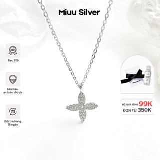  Dây chuyền bạc 925 Miuu Silver Vòng cổ bạc hoa Tử Đinh Hương Lilac 
