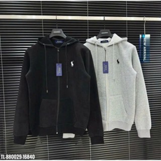 Áo Khoác Hoodie Zip Nam Nữ Nỉ Bông Thêu Hình Ngựa Trước Ngực. Áo Khoác Hoodie zip với 2 màu