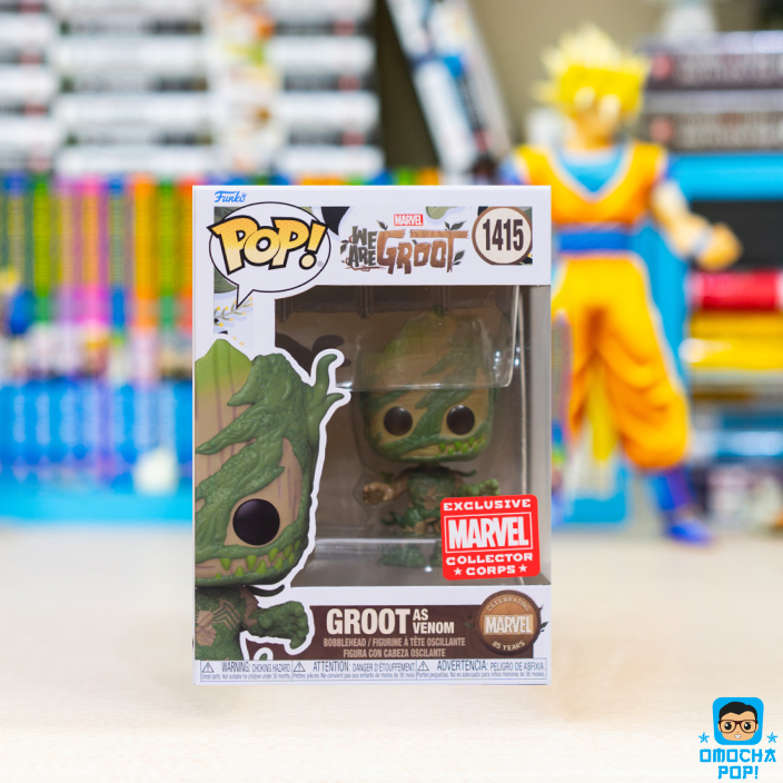 Mô Hình Chính Hãng Funko Pop Marvel: We Are Groot - Groot as Venom Tem Marvel collector corps exclus