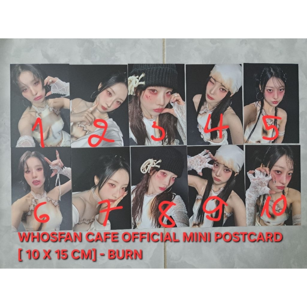 MINI POSTCARD ARTMS HEEJIN HASEUL KIM LIP JINSOUL CHOERRY POB ĐỢT BURN WHOSFANCAFE