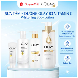  Sữa Tắm Olay B3+ và Sữa Dưỡng Thể Olay B3 Vitamin C Retinol Olay Bright Ultra Whitening 