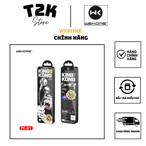 Tai Nghe Có Dây WEKOME YC-01 chân 3.5 âm thanh sống động Chính Hãng WEKOME