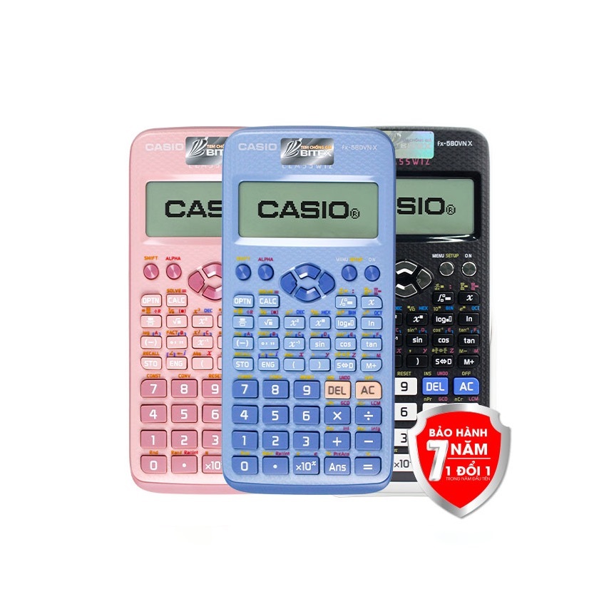 MÁY TÍNH CASIO FX-580VN X (CHÍNH HÃNG) - BẢO HÀNH 7 NĂM