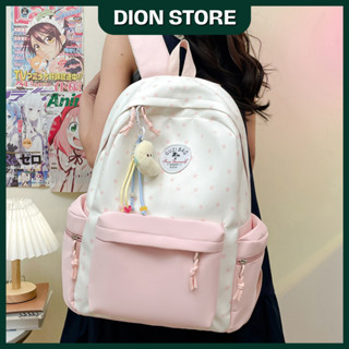 Balo nữ balo đi học thời trang basic đơn giản họa tiết ngôi sao phong cách Hàn Quốc dễ thương Cặp đựng laptop DIONSTORE