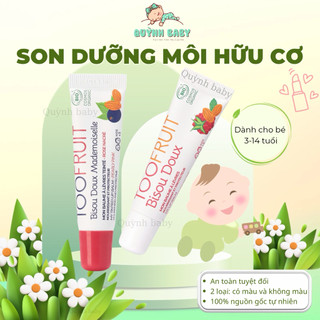Son dưỡng môi hữu cơ tự nhiên cho bé 3-14 tuổi Toofruit 10ml