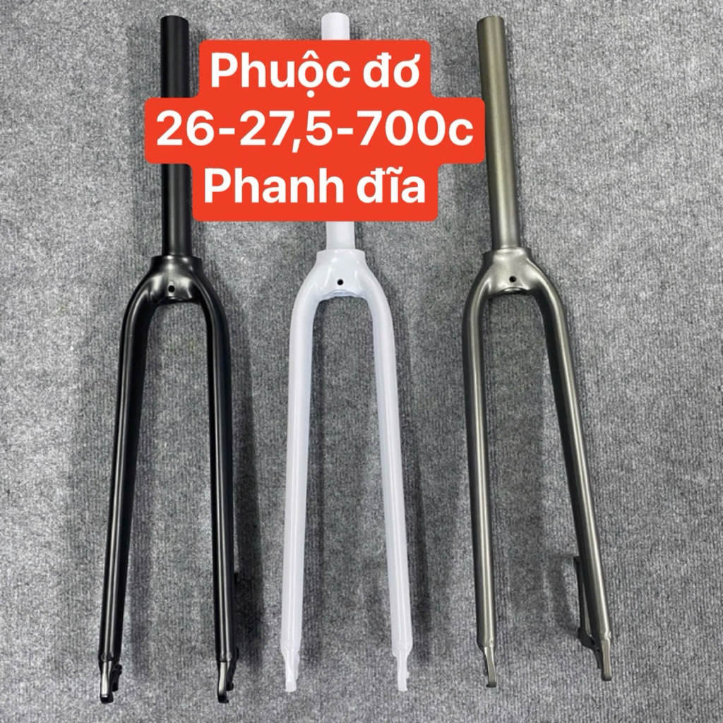 [Tặng Hoa thị ] Phuộc Càng nhôm xe đạp thể thao xe 26inch 27,5inch và 700c phanh đĩa nhôm cao cấp ph