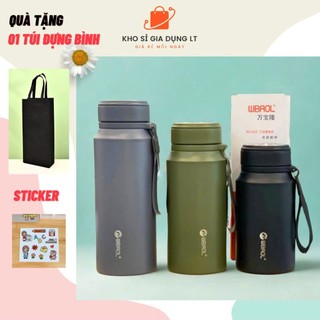    Tặng túi vải  Bình giữ nhiệt inox 304 WBaoL L55 mẫu mới 1000ml 1200ml 1500ml có lọc trà tiện lợi 