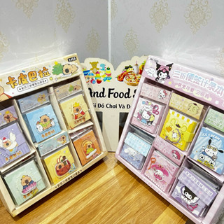  Khay 24 quyển sổ ghi chú móc khoá Kumori Capy Bara siêu sinh 