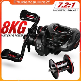 Máy ngang câu lure chất lượng Proberos P4 công nghệ nhật bản, có tiếng DragClick, trọng lượng siêu nhẹ, Max Drag 8kg
