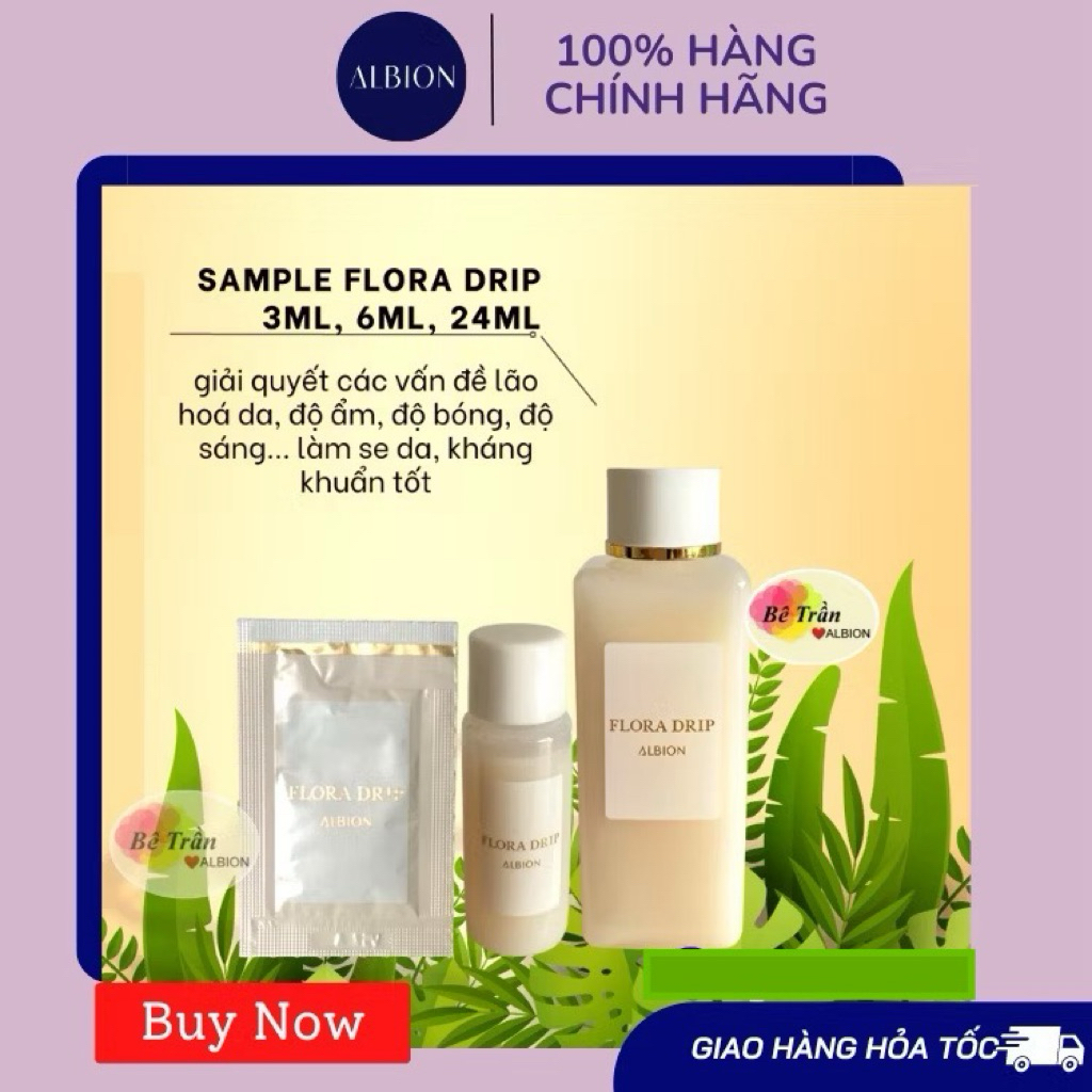[ALBION] Nước dưỡng da FLORA DRIP mẫu thử 3ml  (Auth 100% từ Store Albion)