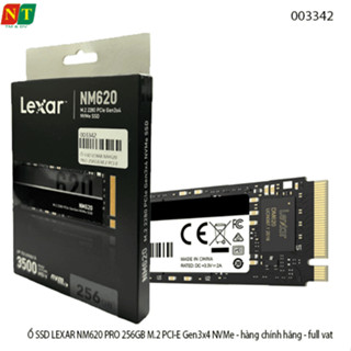 Ổ SSD Lexar NM620 PRO 256GB – M.2 2280 PCIe Gen3x4 NVMe – Tốc Độ 3300MB/s – Hàng Chính Hãng – Full VAT