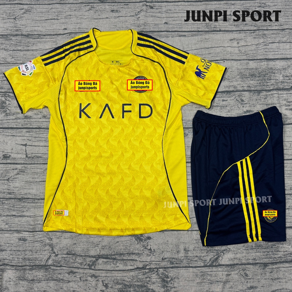 BỘ QUẦN ÁO BÓNG ĐÁ CÂU LẠC BỘ AL NASSR.junpisport - BẢN 2026 - VẢI GAI THÁI CAO CẤP