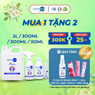  Xịt khuẩn cho bé sơ sinh khử mùi cho đồ chơi tiệt trùng bình sữa ti giả công nghệ Italia - Sanodyna Baby 