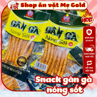   Bịch 30 gói  Snack gân gà nóng sốt Ba Anh Em Food gân gà cay cay sỉ đồ ăn vặt cổng trường 