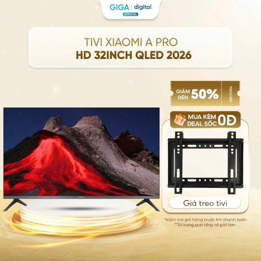 Tivi Xiaomi A Pro HD 32inch QLED 2026 - Google TV - Công nghệ bảo vệ mắt, giảm thiểu ánh sáng xanh