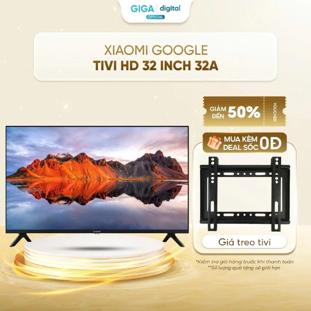 Xiaomi Google Tivi HD 32 inch 32A - ELA5214VN - L32M8-P2SEA - TV Với Trợ lý Google Voice BH 24 Tháng