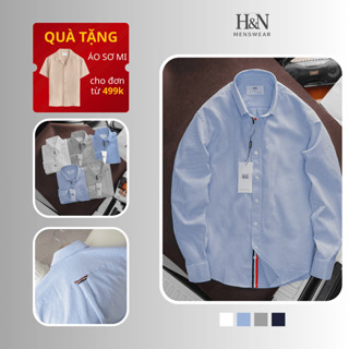Áo Sơ Mi Dài Tay Nam Vải Oxford Cổ Viền Thom Browne Form Slimfit Sang Trọng, Lịch Lãm - 1.617 H&N