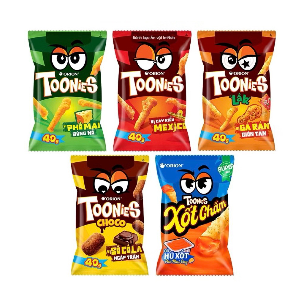Bánh Snack Toonies Orion Đủ Vị Gói Lớn