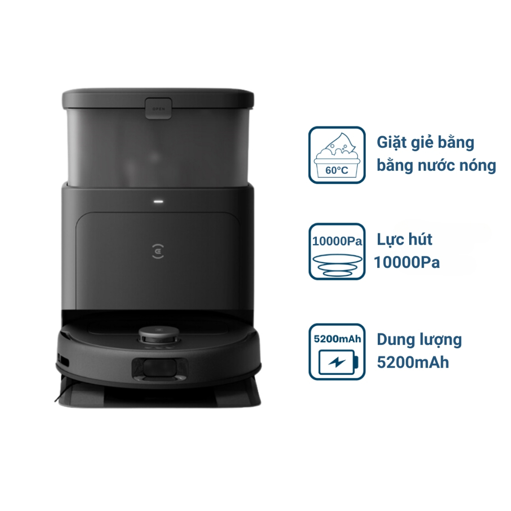 Robot Hút Bụi Lau Nhà Ecovacs N30 Pro Omni – Bản Quốc Tế, Lực Hút Khủng