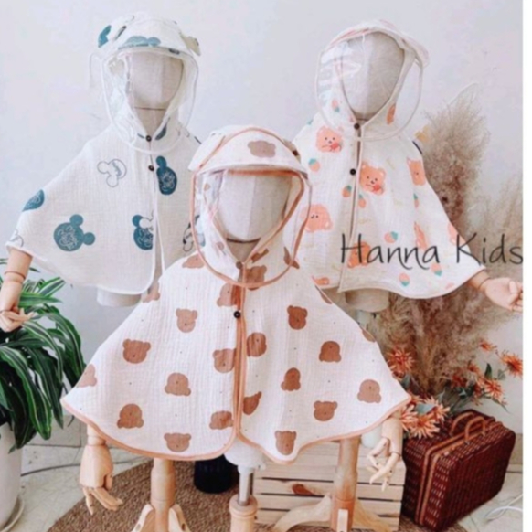 Áo Choàng Chống Nắng Kèm Kính Chống Giọt Bắn An Toàn Cho Bé Có Thể Mặc Hàng Ngày Nhà Liena's Closet