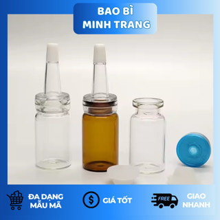  Chai Chiết Serum Tinh Dầu 5ml – 10ml | Lọ Thủy Tinh Mini Nút Nhọn Dùng Trong Spa 