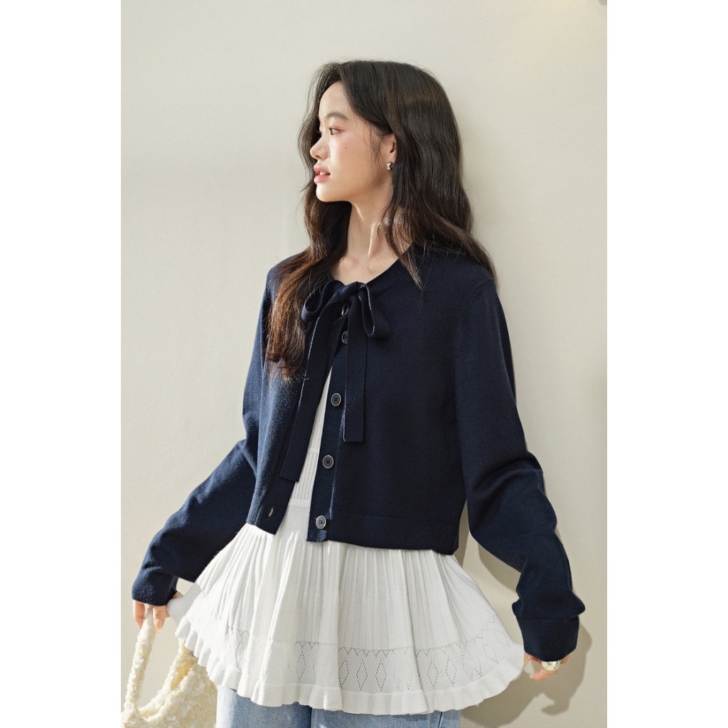 Azura cover KUOSE Áo cardigan mỏng mùa thu