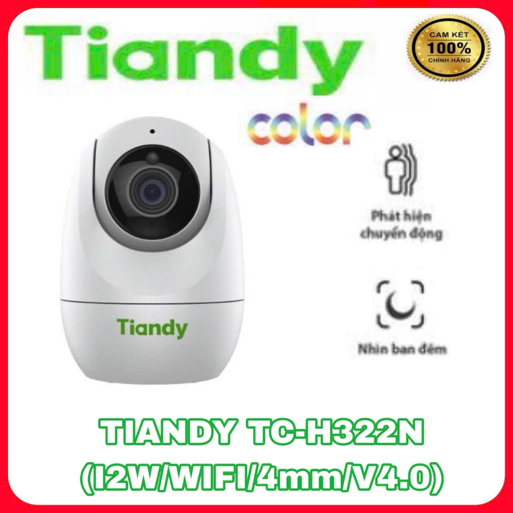 Camera IP Wifi hồng ngoại 2.0 Megapixel TIANDY TC-H322N (I2W/WIFI/4mm/V4.0)
