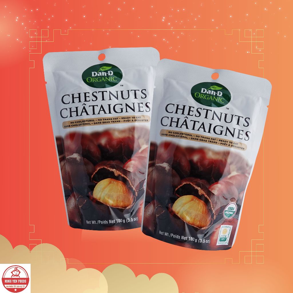 [Hạt Dẻ Organic Dan D Pak 100g] Hạt Dinh Dưỡng Ăn Vặt Healthy | Giàu Chất Xơ & Vitamin