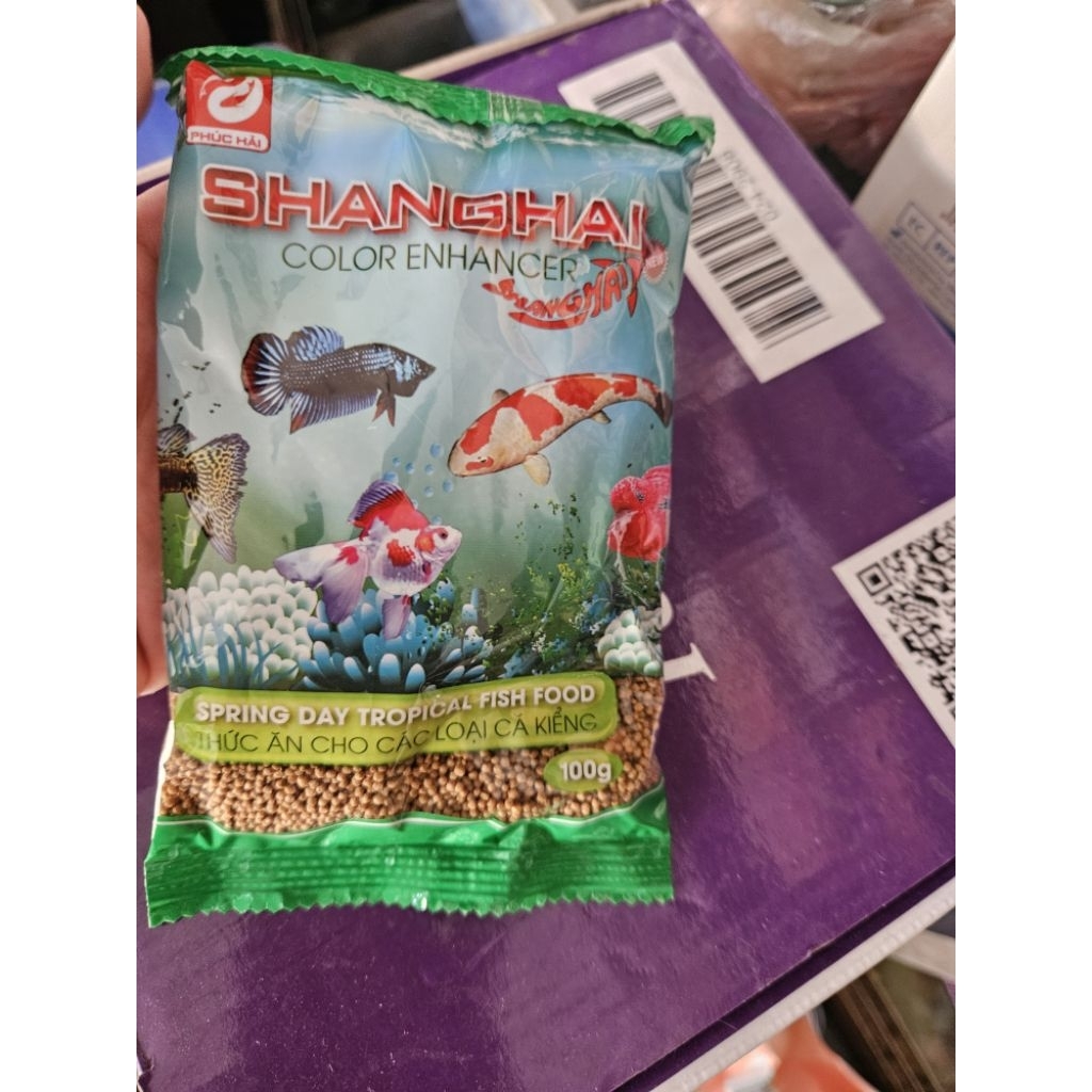 Thức ăn nuôi cá SangHai gói 100g