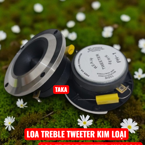 Củ loa treble  PIONEER 10cm màng nano - LOẠI 4 VÍT -CÓ TỤ 2,2MF giá 1 loa