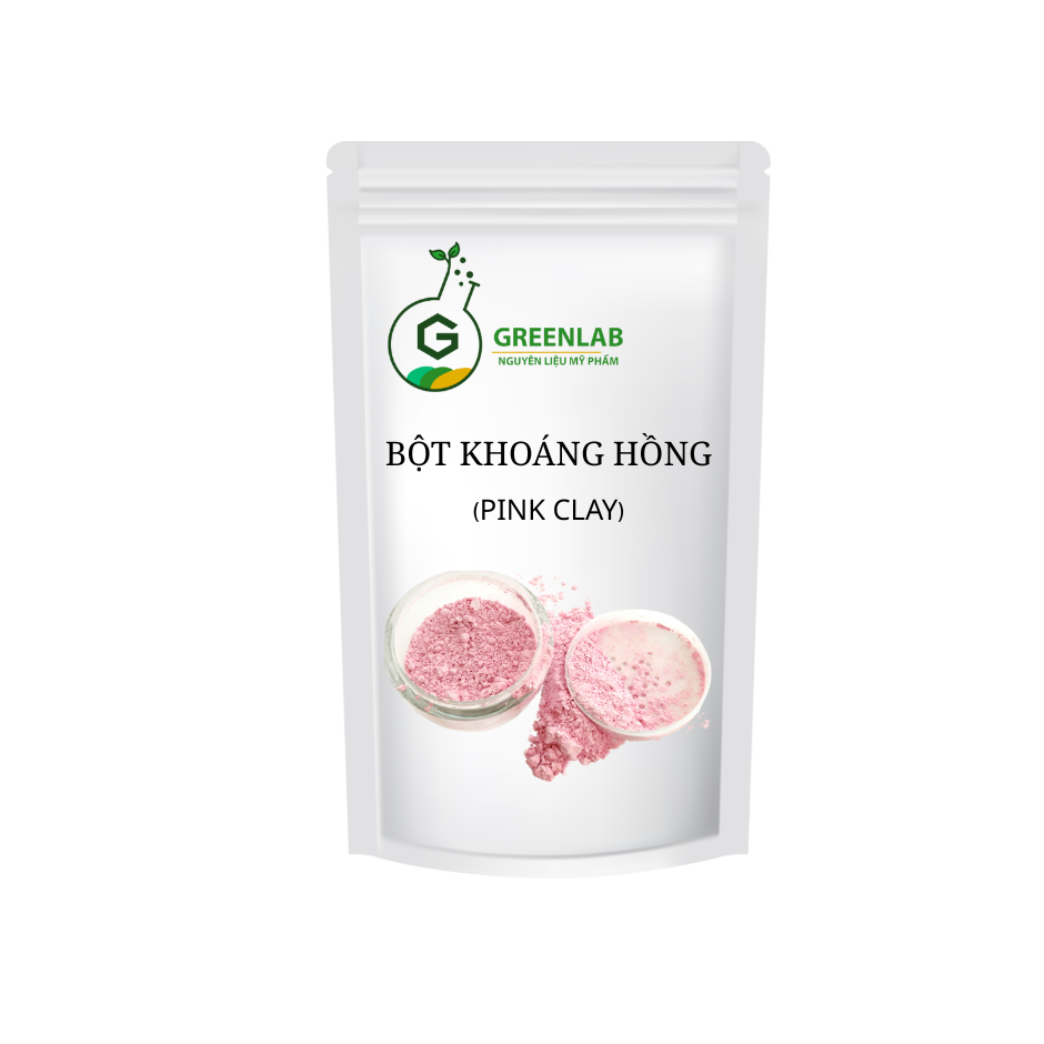 Bùn khoáng hồng Pháp Greenlab - 500g / 1kg - Nguyên liệu mỹ phẩm