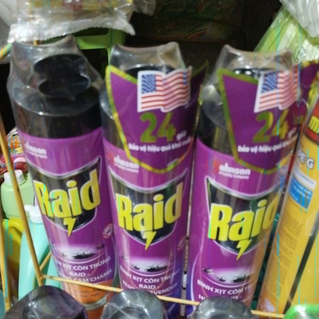 xịt côn trùng Raid 520ml