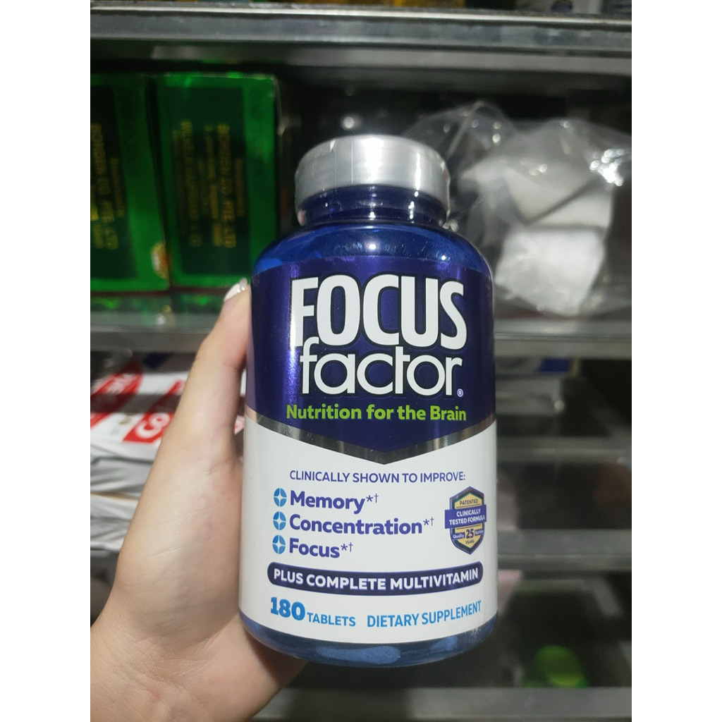 [Mẫu mới] Viên Focus Factor lọ 180v Date 2028