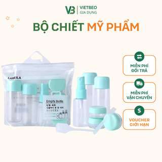 Bộ Chiết Mỹ Phẩm DIDOOGLT Nhiều Chi Tiết, Chiết Dầu Gội Sữa Tắm Kèm Túi Zip Tiện Lợi