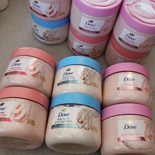  Tẩy tế bào chết body Dove Lựu và Macadamia 225ml  Bản Đức  