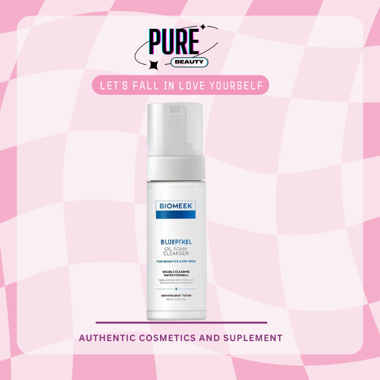 Sữa Rửa Mặt Bluepixel Oil Foam Cleanser Biomeek  - 150ml