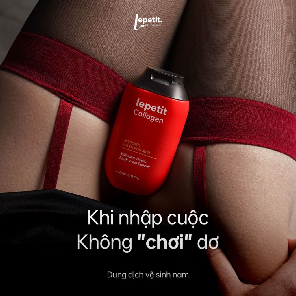 Gel,dung dịch vệ sinh vùng kín nam giới Lepetit Collagen 100ml thơm đủ lâu, sạch đủ sâu