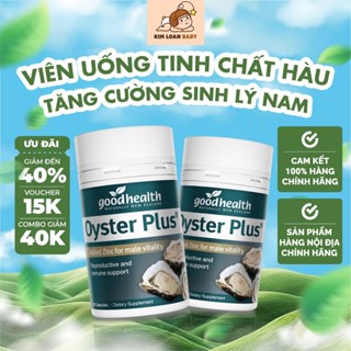 Tinh chất hàu lùn Good Health Oyster Plus New Zealand, tăng cường sinh lý nam giới 60 viên