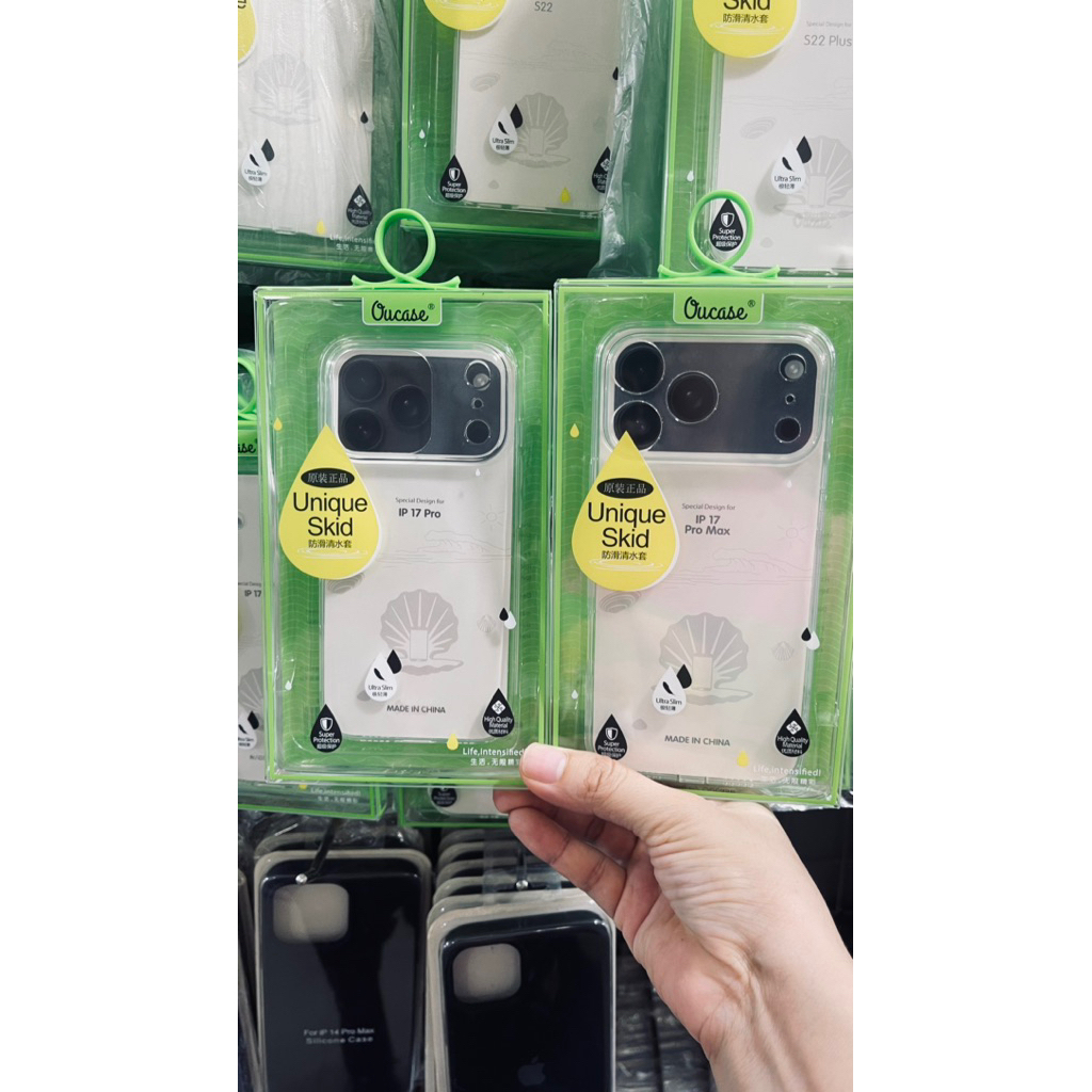 Ốp VU Case silicon trong suốt bảo vệ cam dành cho ip 17/ ip17 pro/ ip17 Air/ ip17 pro max